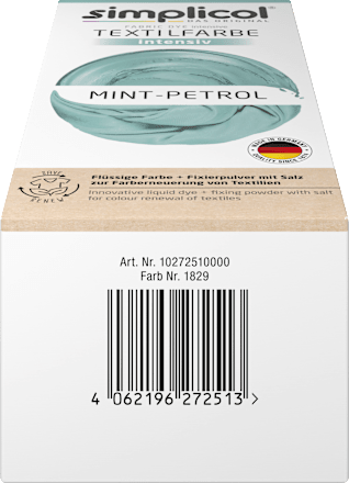 Textilfarbe intensiv Mint-Petrol, 1 St Simplicol