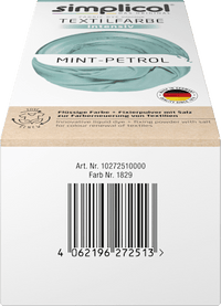 Textilfarbe intensiv Mint-Petrol, 1 St Simplicol
