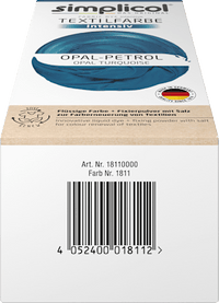 Textielkleur intensief opaal-petroleum, 1 st.