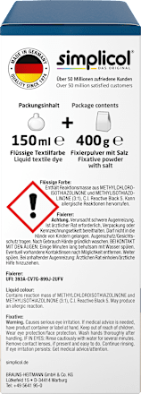 Textielkleur intensief opaal-petroleum, 1 st.