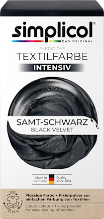 Textielverf fluweelzwart, 1 stuk
