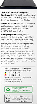 Textielverf fluweelzwart, 1 stuk
