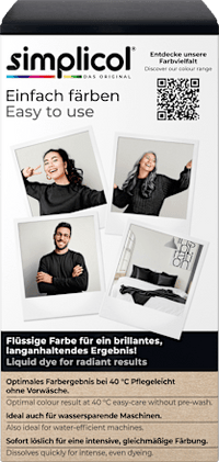 Textielverf fluweelzwart, 1 stuk