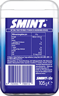 Pastillen, 2h Peppermint, Pfefferminze, zuckerfrei, Big Pack, 105 g