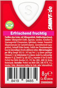 Pastillen, Waldfrucht, zuckerfrei, 40 St