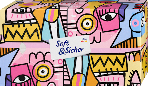 Taschentücher Box Design, 100 St Soft&Sicher