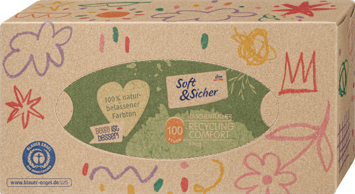 Tissues Box Recycling 4-laags, 100 stuks