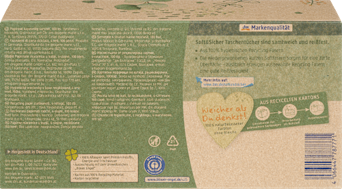 Tissues Box Recycling 4-laags, 100 stuks