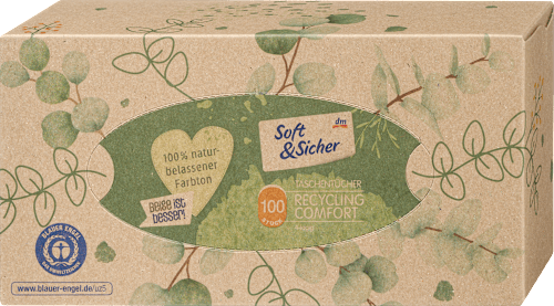 Tissues Box Recycling 4-laags, 100 stuks