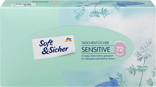 Tissues Box gevoelig 3-laags, 72 stuks