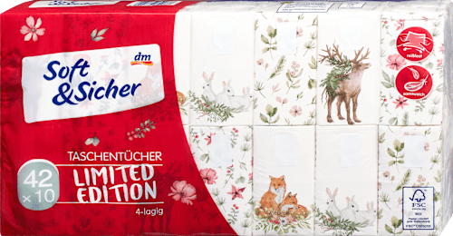 Zakdoeken Design 4-laags (42x10 stuks), 42 stuks