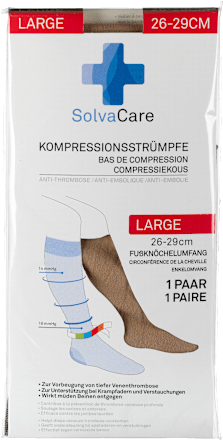 Kompressionsstrümpfe Größe L beige, 1 St
