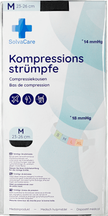 Kompressionsstrümpfe Größe M schwarz, 1 St