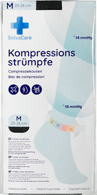 Kompressionsstrümpfe Größe M schwarz, 1 St