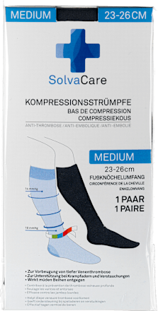 Compressiekousen maat M zwart, 1 stuk
