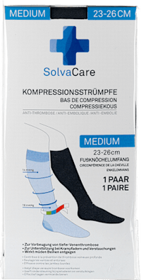 Compressiekousen maat M zwart, 1 stuk