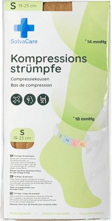 Kompressionsstrümpfe Größe S beige, 1 St