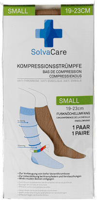 Compressiekousen maat S beige, 1 stuk