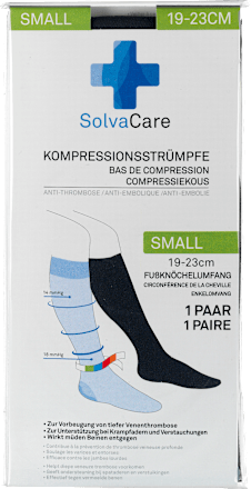 Kompressionsstrümpfe Größe S schwarz, 1 St