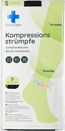 Kompressionsstrümpfe Größe S schwarz, 1 St