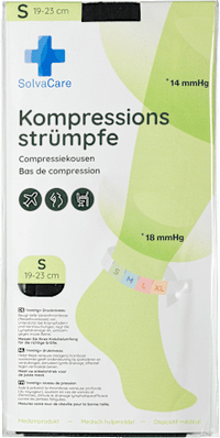 Kompressionsstrümpfe Größe S schwarz, 1 St
