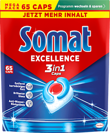 Spülmaschinen-Caps Excellence 3in1, 65 St