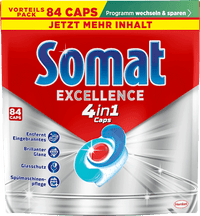 Spülmaschinen-Caps Excellence 4in1 Vorteilspack, 84 St