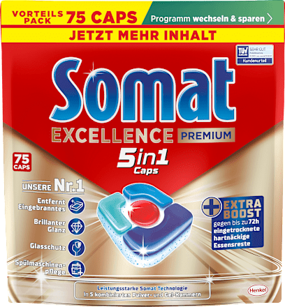 Spülmaschinen-Caps Excellence Premium 5in1, 75 St