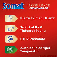 Vaatwasmiddel Excellence Duo Power Gel Citroen &amp; Limoen 58 wasbeurten, 928 ml
