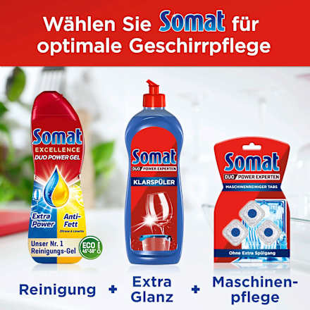 Vaatwasmiddel Excellence Duo Power Gel Citroen &amp; Limoen 58 wasbeurten, 928 ml