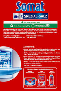 Vaatwaszout speciaal zout, 1,2 kg