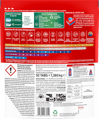 Spülmaschinen-Tabs All in 1 Extra Vorteilspack, 92 St