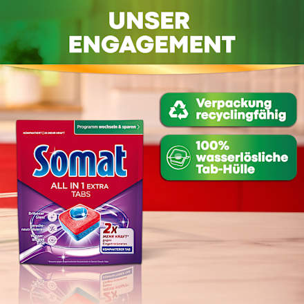 Spülmaschinen-Tabs All in 1 Extra, 68 St