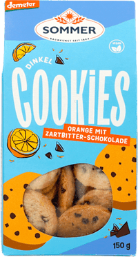 Koekjes, spelt chocolade-sinaasappel, 150 g