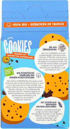 Koekjes, spelt chocolade-sinaasappel, 150 g