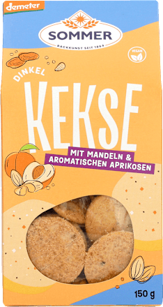 Spelt amandel-abrikozen koekjes, 150 g