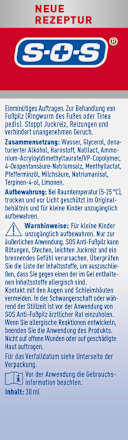 Anti Fußpilz Gel, 30 ml SOS