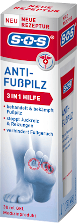 Anti Fußpilz Gel, 30 ml SOS