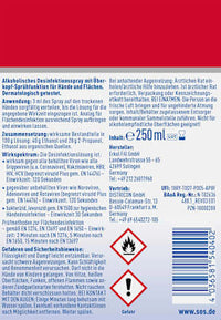 Desinfecterende spray Intense Hand &amp; Oppervlakte, 250 ml