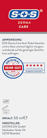 Gesichtscreme Anti-Pickel Akut, 50 ml