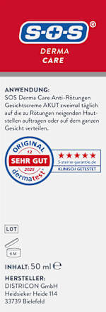 Gesichtscreme Anti-Rötungen Akut, 50 ml