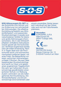 Hühneraugen Kombi Set, Wirkstoffpflaster & Druckschutzringe, 54 St SOS