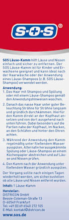 Läuse-Kamm, 1 St