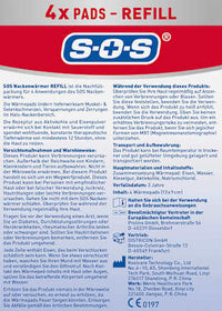 Nekwarmer warmtekussen navulling, 4 stuks