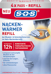 Nekwarmer warmtekussen navulling, 4 stuks