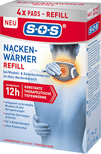 Nekwarmer warmtekussen navulling, 4 stuks