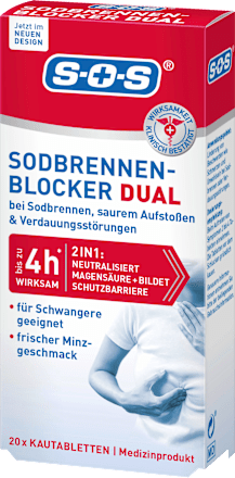 Maagzuurremmer DUAL Kauwtabletten, 20 stuks