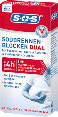 Maagzuurremmer DUAL Kauwtabletten, 20 stuks