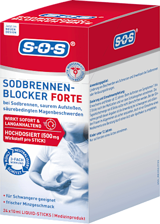 Sodbrennen Blocker Forte Liquid Sticks 24 St, 240 ml