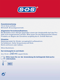 Sodbrennen Blocker Forte Liquid Sticks 24 St, 240 ml